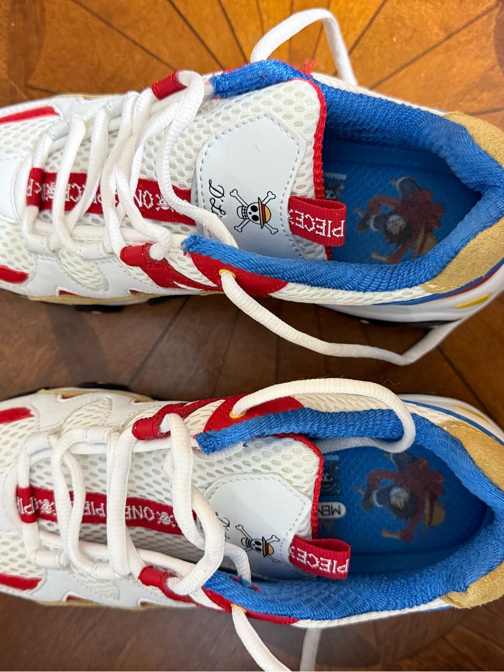 Onepiece White, Red & Blue Women’s Sneakers - Picture 5 of 15